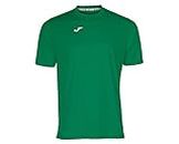 Joma Camiseta Deportiva Manga Corta Hombre, Ligera y Transpirable Ideal para Todo Tipo de Deporte, Combi, Verde , L