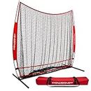 PowerNet Baseball Softball 7x7 Full Mouth Net | 2022 | Larger Mouth to Provide a Bigger Target
