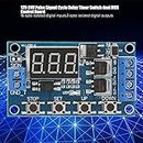 12V-24V Relay Cycle Timer Module, Multifunction Trigger Delay Time Switch with Dual MOS Control Board