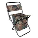 SSWERWEQ Chaise de pêche Backpacking Chair Ergonomic Folding Camping Chairs with Backrest Folding Camping Chairs for Outdoor Hunting Fishing Picnic