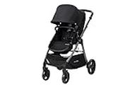 Safe-n-Sound Cosy Lux Stroller, 4 in 1 Comfortable Travel System, XL 10kg Basket Size, Easy Fold, Extra Large UPF 50+ Extendable Canopy, Travel System Compatible, Black (30179)
