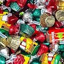 25lb Bulk Christmas Candy - Holiday Chocolate Assortment Kisses, Miniatures and Peanut Butter Cups