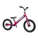 Strider Kids Steel 14x Sport Balance Bike, Ages 3 to 7 Years - Pink