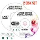 2 Disk Set BRITISH SIGN LANGUAGE Learning Course DVD Full Instruction Course BSL