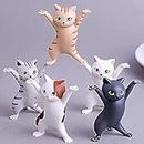 5-PCS Funny Cat Pen Holder - Dance Cat Figure Cat, Toy Gift for Kids, Cute Headphone Stand, Playful Desk Decor and Organizing Solution! Cute Desk Accessories for Office Decor, for Home Office Décor