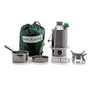 Scout 41 oz. Stainless Steel Kelly Kettle® Basic Kit (1.2 ltr) Rocket Stove Boils water Ultra Fast with just sticks/twigs. For Camping, Fishing, Scouts, Hunting, Emergencies, Hurricanes, Tornados