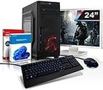 Komplett PC i7 GTX Gaming Computer mit 3 Jahren Garantie! | i7 3770 8-Threads, 3.9 GHz | 16GB | 512 GB SSD | Geforce GTX 1650 4GB GDDR6 | 24-Zoll Acer | WLAN | DVD | Windows 11| #7202