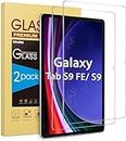 SPARIN Screen Protector for Samsung Galaxy Tab S9 FE 10.9"/S9 2023 and Galaxy Tab S8/S7 11 inch, 2 Pack Tempered Glass with S Pen Compatible, 9H Hardness, Bubbles-Free