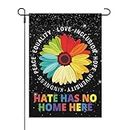 Garden Flag Hate Has No Home Here Yard Flag Vintage Outdoor Flag Porch House Flags Double Sided Yard Decor Hate Has No Home Here Yard Garden Flag