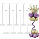 TEKXYZ 60CM Height Clear Acrylic Balloon Stand for Table Centerpiece Decoration, Set of 10