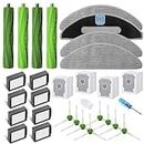 YDD Replacement Spare Parts for iRobot Roomba Combo i5 + i557020,Combo j5+ j557020,2 Sets Main Brush Rollers,8 Hepa Filters,4 Dust Bags 8 Side Brushes,4 Mop Pads Accessories (28-Pack)