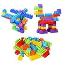 VGRASSP Educational Building Brick Blocks DIY Toy for Kids | 65+ Colorful Blocks for Creative Play | Learn with Fun | Unlock The World of Imagination and Creativity - Multicolor