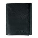 Calvin Klein Men's Leather Trifold Wallet, Black, One Size