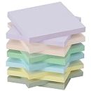 ZCZN 12 blocchetti di foglietti adesivi color pastello Morandi, 60 fogli per blocco, da usare come promemoria, cose da fare, promemoria