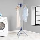 Honey-Can-Do Collapsible Tripod Clothes Drying Rack, Blue DRY-09866 Chrome