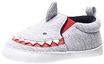 Gerber Unisex Baby Sneakers Crib Shoes Newborn Infant Toddler Neutral Boy Girl Grey Shark 3-6 Months
