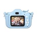 Videocamera per Bambini, 1080P Video Fun Play Selfie Videocamera Toy Messa a Fuoco Automatica per 3-12 Anni (Blu)