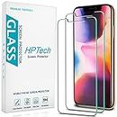 [2-Pack] HPTech Screen Protector Compatible for iPhone 11 Pro, iPhone Xs and iPhone X [5.8-inch] Tempered Glass, Case Friendly, 9H Hardness, Easy to Install