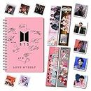 MACRO BTS PINK SIGNATURE A5 RULED 160 PAGES DIARY WITH 6 FREEBIE BOOKMARKS FOR BTS ARMY | BEST & MOST ECONOMICAL GIFT FOR BTS ARMY