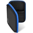 deleyCON Navi Tasche Navi Case Tasche für Navigationsgeräte - 4,3 Zoll & 5 Zoll (14,6x9,3x3,4cm) - Robust Stoßsicher 2 Innenfächer - Blau