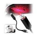 Cratix USB Roof Star Projector Lights with 3 Modes, USB Portable Adjustable Flexible Interior Car Night Lamp Decor fit Car, Ceiling, Home Bedroom (Red)
