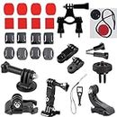Action Camera Accessories Factory Motorcycle 29 in 1 Helmet Chin Mount Adapter Screw Kit with Strong Adhesive Sticky Pads for GoPros Hero 11/10/9/8