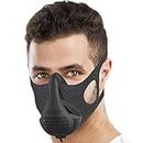 Aduro Sport High Altitude Training Mask Cardio Training Sports Mask Running Mask Breathing Training Workout Masks for Men Breathing Exercise Device (Black)