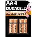 Duracell Alkaline AA Batteries, Pack of 4