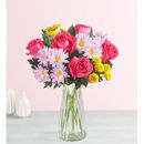 1-800-Flowers Seasonal Gift Delivery Spring Cheer Bouquet + Free Vase W/ Free Clear Vase | Happiness Delivered To Their Door