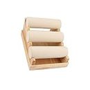 Three Tier Rack Holder for Bangles Jewelry Stylish and Functional, beige, 1 Pc