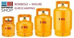 Bombola gas ricaricabile Eurocamping Kg 1 2 3 5 campeggio fornello barbecue