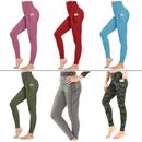Womens Yoga Leggings High Waisted Tummy Control Sports Workout Gym Fitness Pants