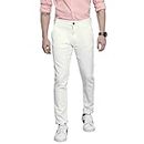 The Indian Garage Co Men's Slim Fit Jeans (0421-CPDNM-06_White_36)