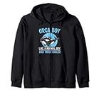 Orca Boy Like A Normal Boy Only Much Cooler I Orca Zip Hoodie