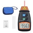 Real Instruments Digital LCD Laser Non Contact Photo Tachometer RPM Measurer Non Magnetic 2.5~99999 Speed Meter Tester Photoelectric Speedometer Laser Tachometer