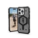 Urban Armor Gear Pathfinder Case compatibile con Apple iPhone 15 Pro Case [Ricarica wireless/ricarica magnetica compatibile, Protezione secondo gli standard militari] ash (grigio trasparente)