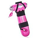 SINSEN Car Safety Hammer, Automotive Window Breaker and Seatbelt Cutter for Women, Roadside Emergency Kit, 3 in 1 Escape Tools, Road Trip Essential and Must Haves (1, Pink)