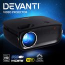 Devanti Mini Video Projector Wifi USB HDMI Portable HD 1080P Home Theatre