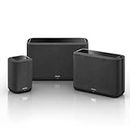 Denon Home 150 Wireless Speaker, HiFi speaker, WiFi, AirPlay 2, Google Assistant/Siri/Alexa Compatible, HEOS Built-in for Multiroom - Black with 250 Stereo speaker with 350 bluetooth speaker