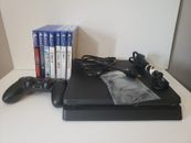 Sony PlayStation 4 PS4 Slim Console Bundle CUH2115B 1TB TESTED WORKING