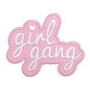 Patch girl gang, patch brodé gang de filles, écusson thermocollant pour customisation vêtements et accessoires 11 cm