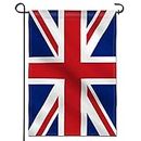 ANLEY Double Sided Premium Garden Flag, Union Jack British UK Decorative Garden Flags for Home Decor - Weather Resistant & Double Stitched Yard Flags - 18 x 12.5 Inch