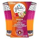 Glade 2-in-1 Candle, Vanilla Passion Fruit and Hawaiian Breeze, Scented Candle Infused with Essential Oils, 1 Count