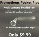 Prometheus Pipel 2 REP.  Bowls. NO STEMS!!  READ DETAILS! Buy 2 Sets get 1  free