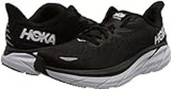 HOKA ONE ONE Clifton 8 Women's Shoes Size 10, Color: Black/White