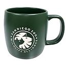 San Diego Zoo Wildlife Alliance Mug, 20 oz Matte Forest Green Ceramic Mug, Debossed 2021 Conservation Vision Logo
