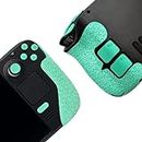 Controller Grip for Steam Deck,Textured Skin kit,for Steam Deck Anti-Skid Sweat-Absorbent Controllers Handle Grips, Buttons (Normal-Mint Green)