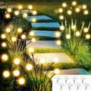 Solar Garden Light Outdoor Waterproof 8 Pack 10LED Swaying Fireflies Patio Lamp