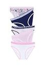 Bonds Girls' Underwear Bikini Brief, Pink/Blue Multi (5 Pack), 12/14