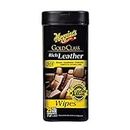 Meguiar's Gold Class Rich Leather Wipes - Best Automotive Care Leather Cleaner - for Use on Leather Upholestry, Auto Interiors and Accessories - Non-Toxic Leather Cleaner Wipes - 25 Pack
